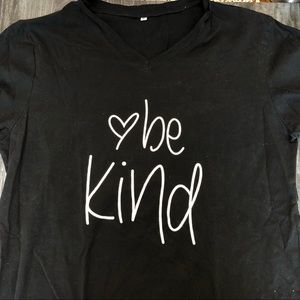 V-neck Be Kind Tee